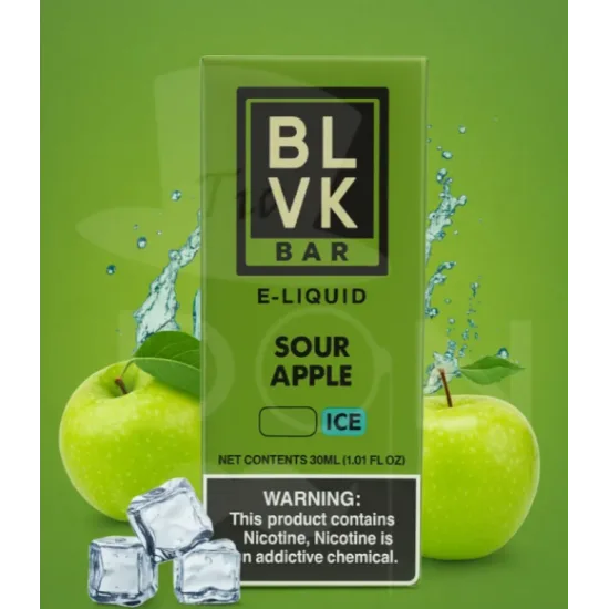 BLVK Bar Sour Apple Ice Salt Likit 30ml